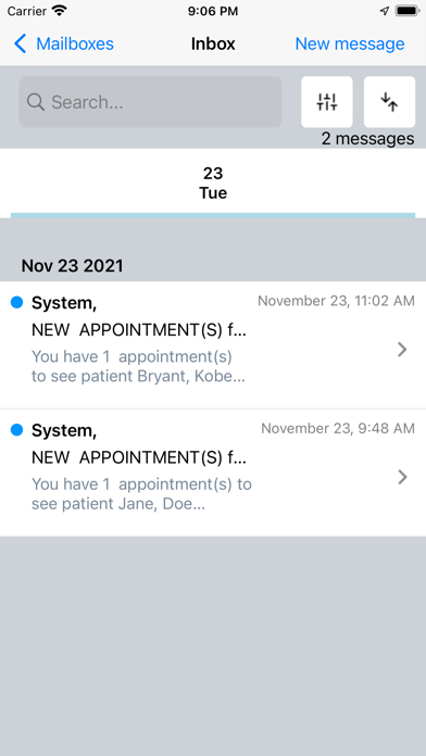 Synergy EMR screenshot 2