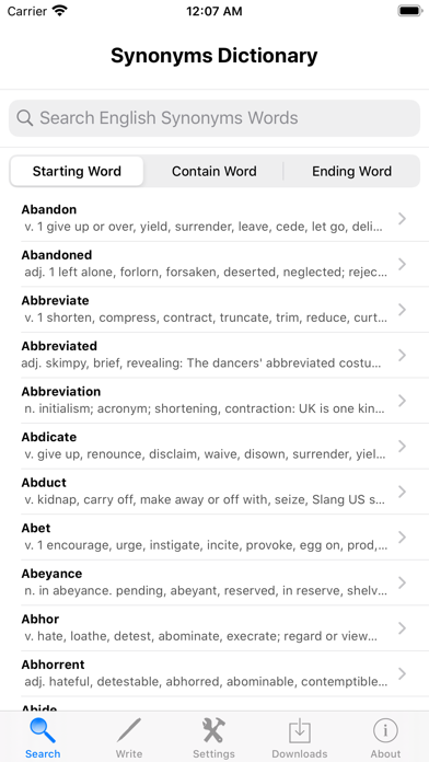 Synonyms English Dictionary screenshot 5