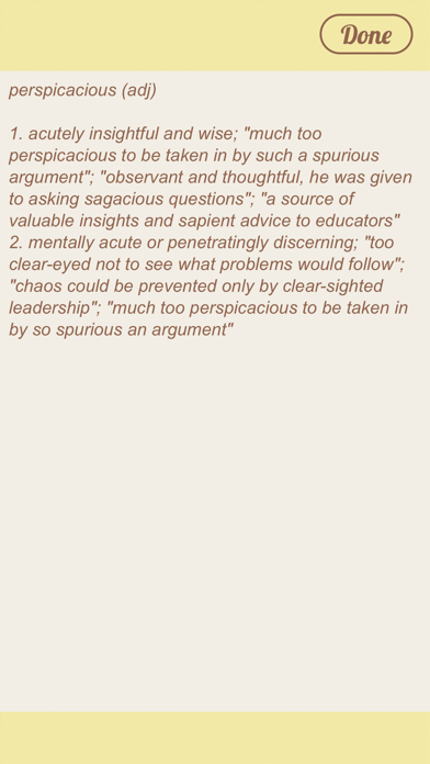 Synonyms Quiz screenshot 2