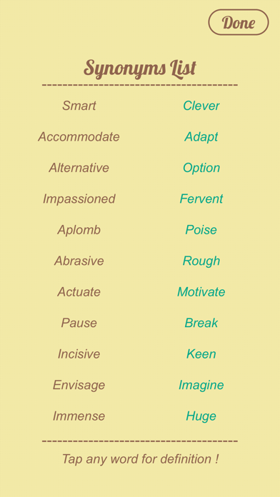 Synonyms Quiz screenshot 3