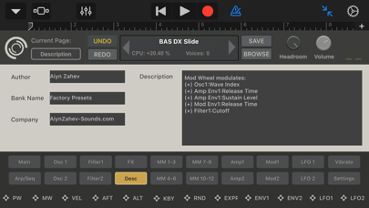 SynthMaster One for iPhone screenshot 1