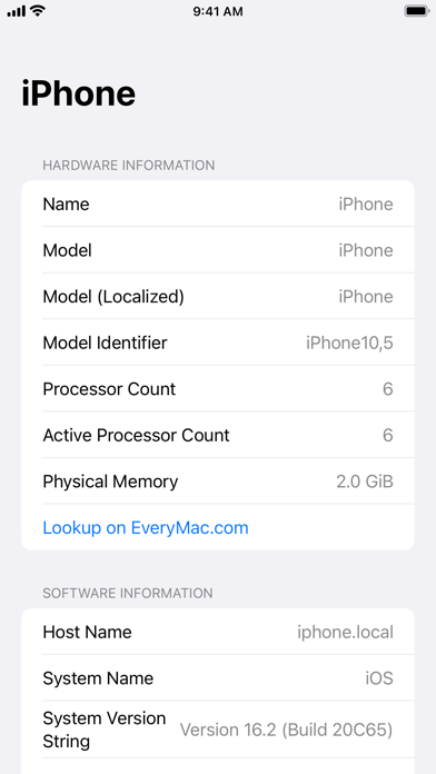 System Specs screenshot 2