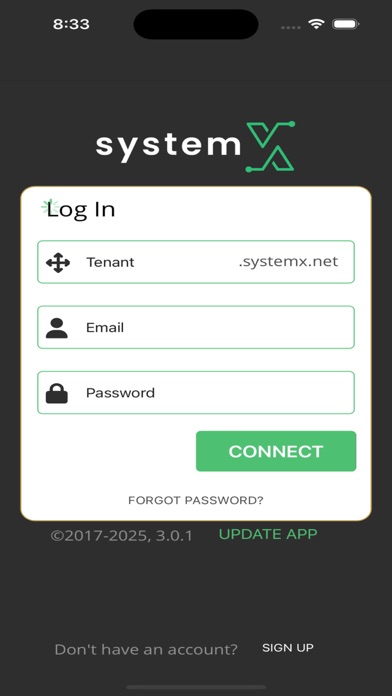 SystemX App screenshot 2