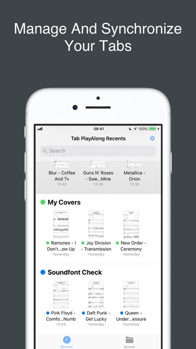 Tab PlayAlong - Tab Player&Amp screenshot 1