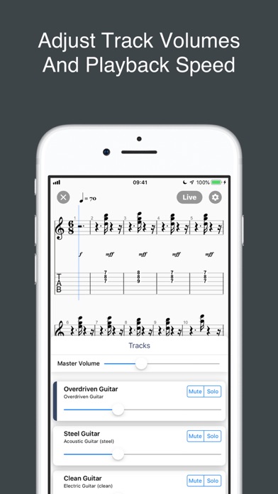 Tab PlayAlong - Tab Player&Amp screenshot 3