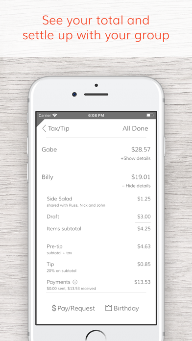 Tab - The simple bill splitter screenshot 2