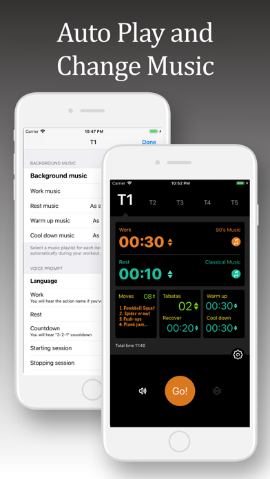 Tabata Timer - GoFit Now screenshot 2