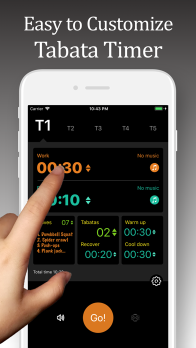 Tabata Timer - GoFit Now screenshot 5