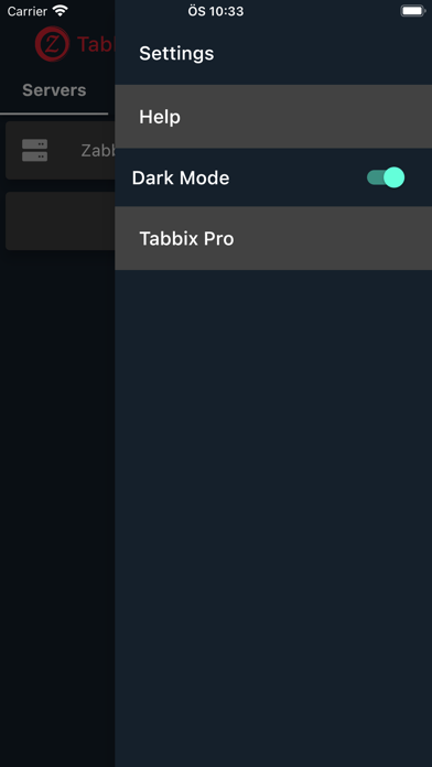 Tabbix screenshot 1