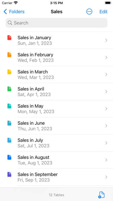 Table Maker, Spreadsheet Notes screenshot 3