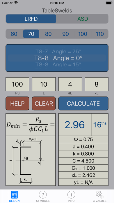 Table8welds screenshot 3