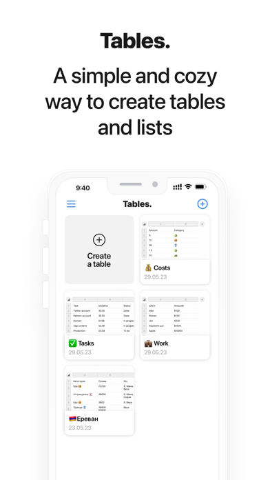 Tables. Just tables. screenshot 3