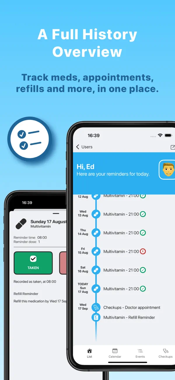 Tablets App: Pill Reminder screenshot 1