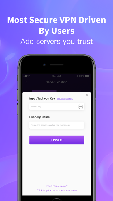 Tachyon VPN - Private Proxy screenshot 1