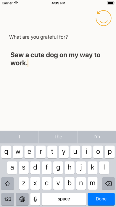 Tack – Gratitude journal screenshot 2