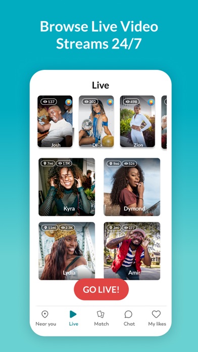 Tagged Dating: Chat & Go Live! screenshot 1