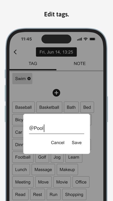 TagTimes – One Tap Time Log screenshot 1