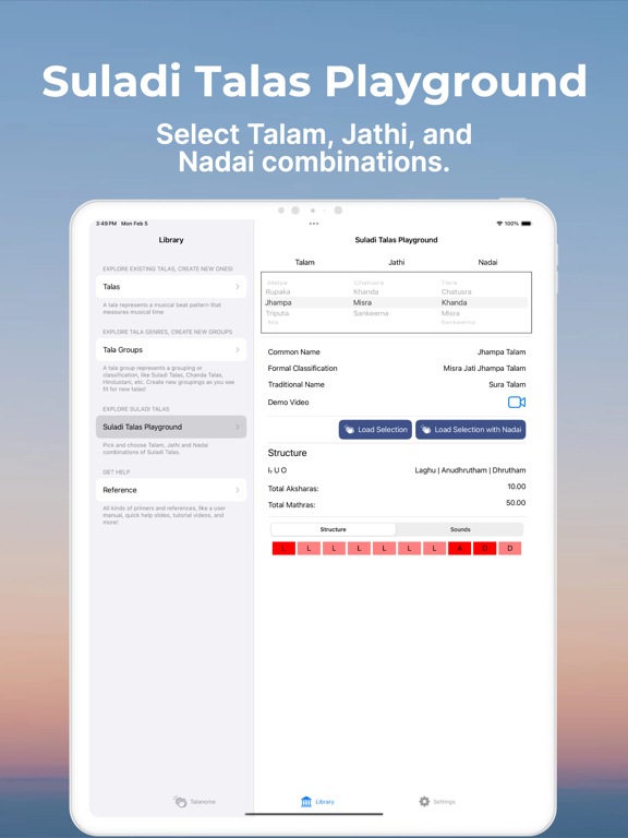 Talanome - Carnatic Metronome screenshot 2