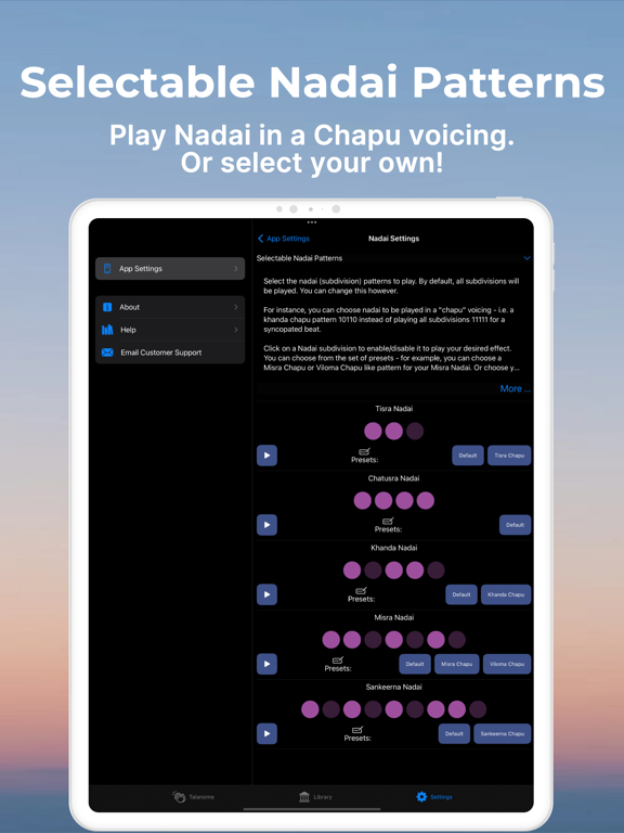 Talanome - Carnatic Metronome screenshot 3