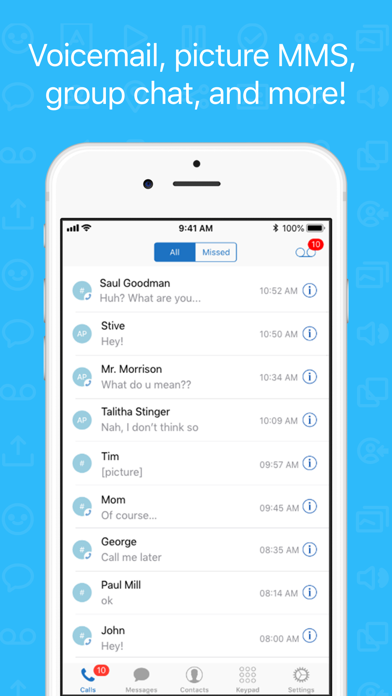 Talkatone: WiFi Text & Calls screenshot 2