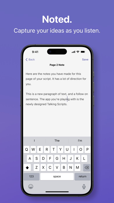 Talking Scripts screenshot 1
