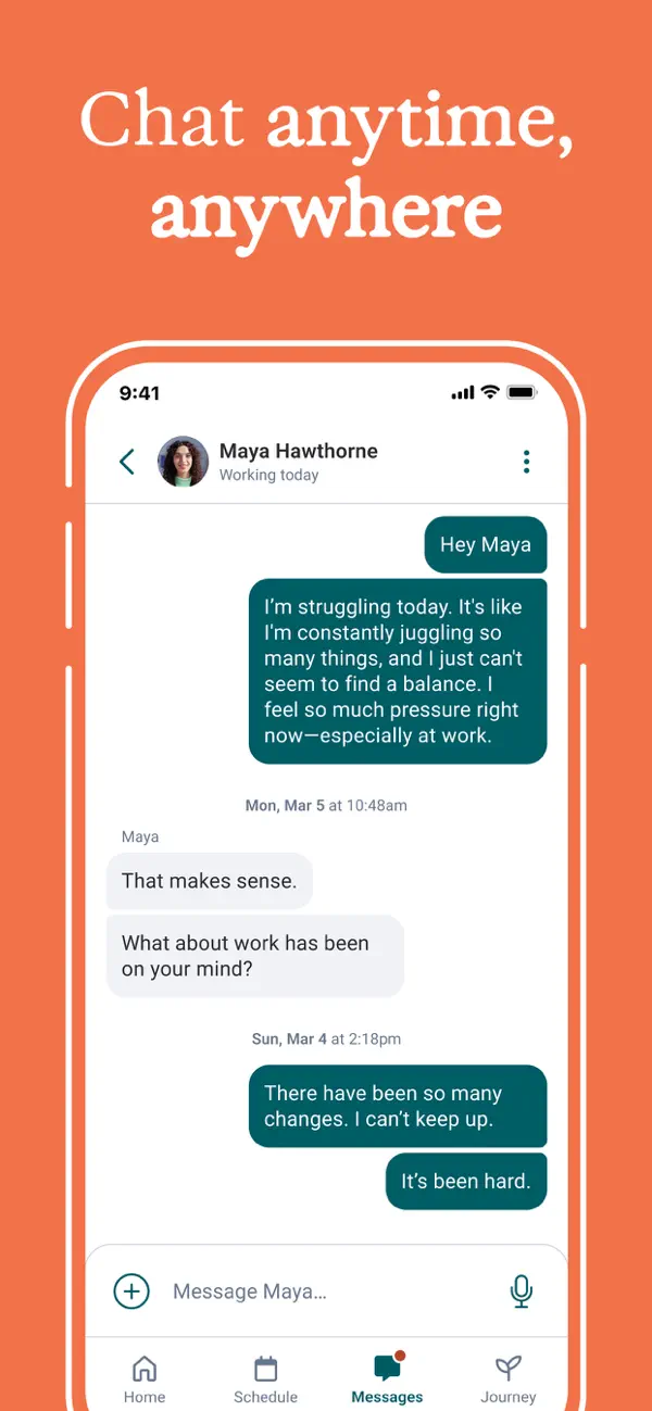 Talkspace: Virtual Therapy App screenshot 2