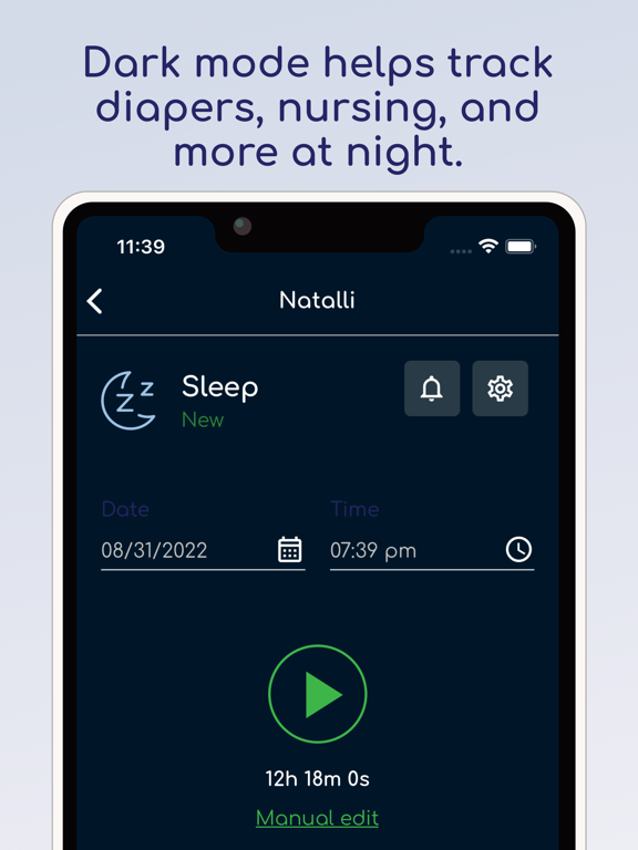Talli Baby Tracker Newborn Log screenshot 1