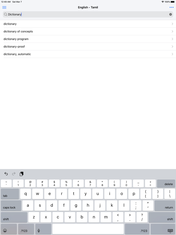 Tamil English Dictionary screenshot 8