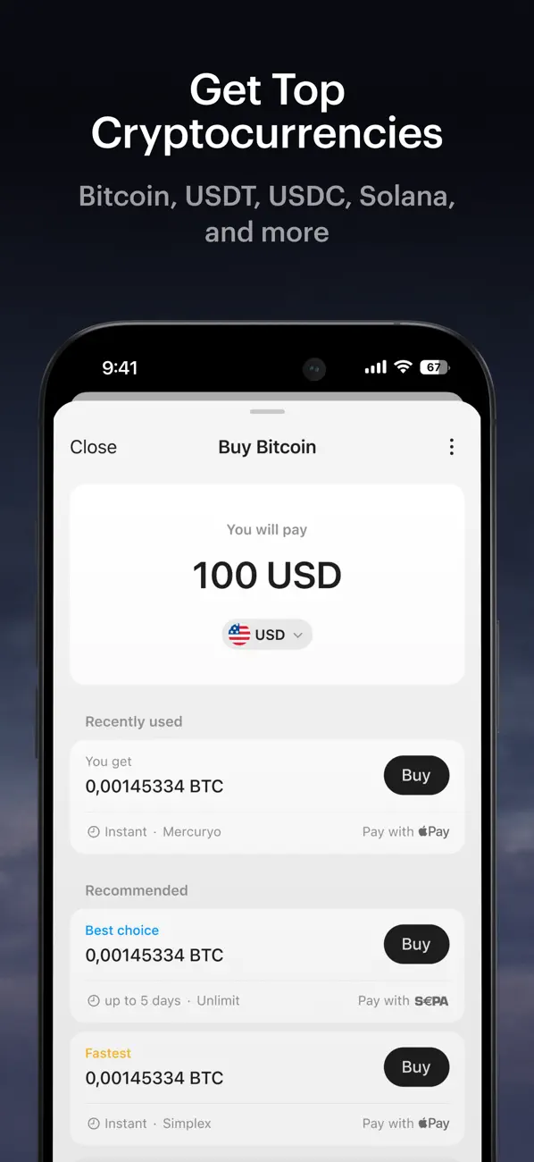 Tangem - Crypto wallet screenshot 1