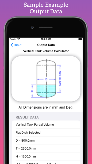 Tank Partial Volume Calculator screenshot 1