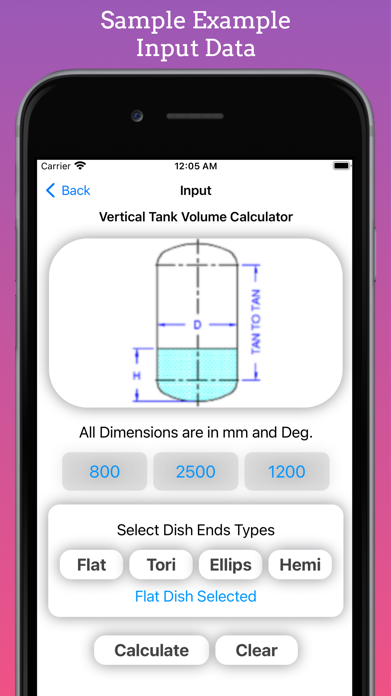 Tank Partial Volume Calculator screenshot 2