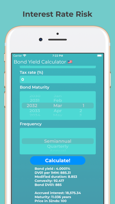 TAP Bond Yield Calculator screenshot 2