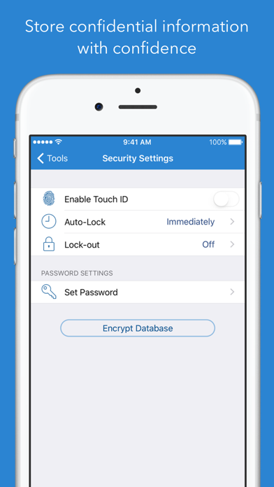 Tap Forms Organizer 5 Database screenshot 2