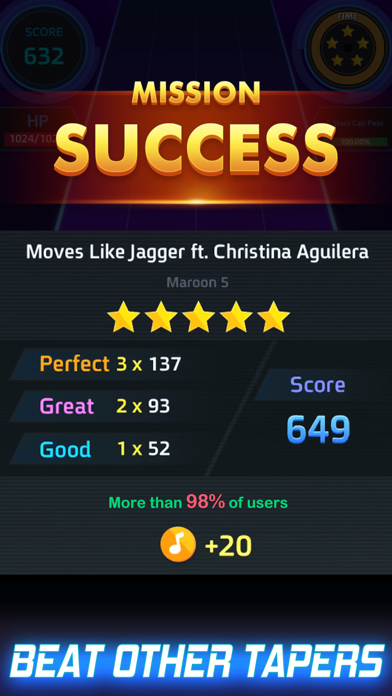 Tap Tap Music-Pop Songs screenshot 1
