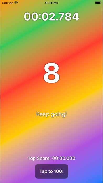 Tap to 100: Speed Tapping Game screenshot 2