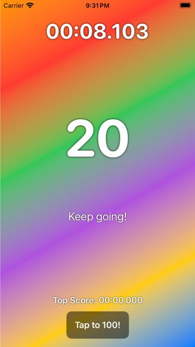 Tap to 100: Speed Tapping Game screenshot 1