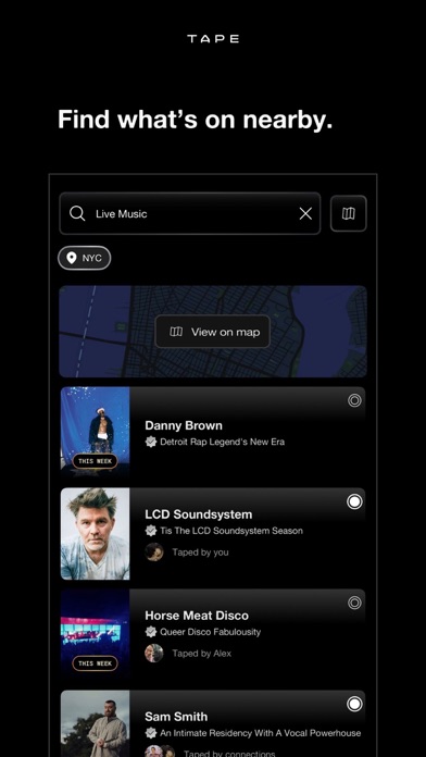 Tape: Experiences screenshot 1