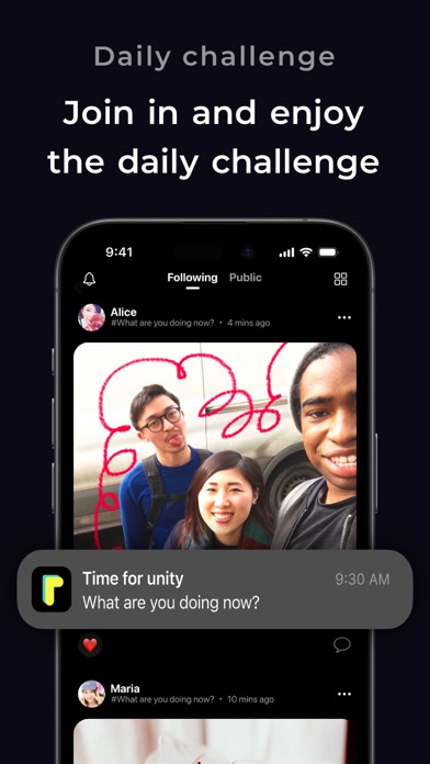 TapNow. Friends on homescreen. screenshot 2