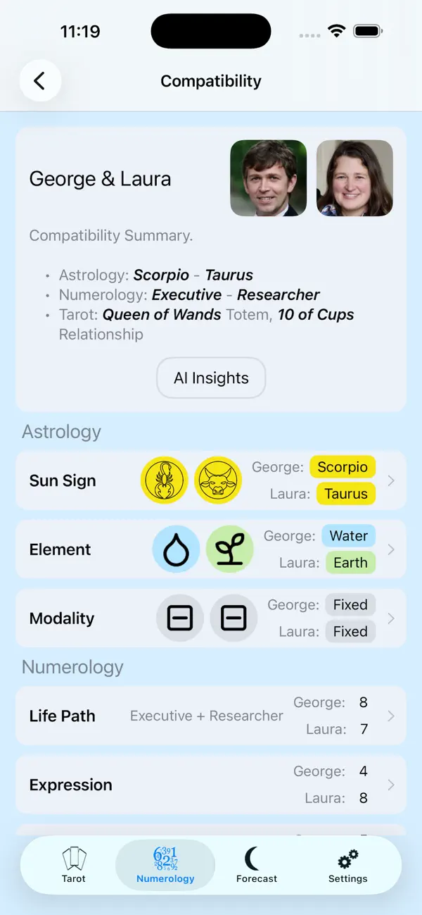 Tarot & Numerology screenshot 1