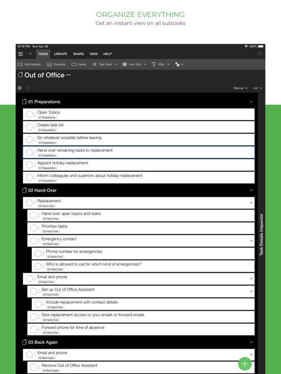 Taskfabric Projects & Tasks screenshot 10