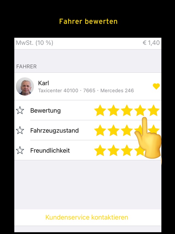 Taxi 40100 zum Fixpreis fahren screenshot 2