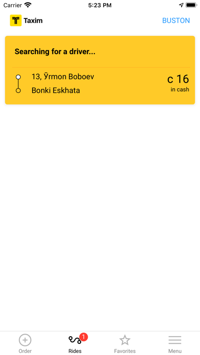 Taxim - order a taxi screenshot 2