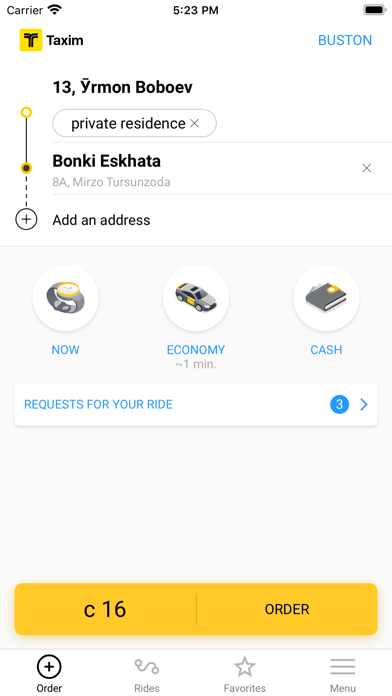 Taxim - order a taxi screenshot 4