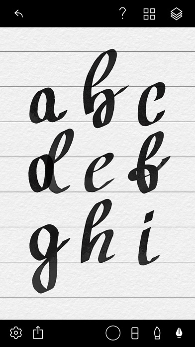 Tayasui Calligraphy - Cursive screenshot 1