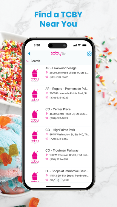TCBY Frozen Yogurt screenshot 1