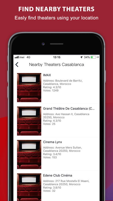 Tea TV Movies & Theater Finder screenshot 1