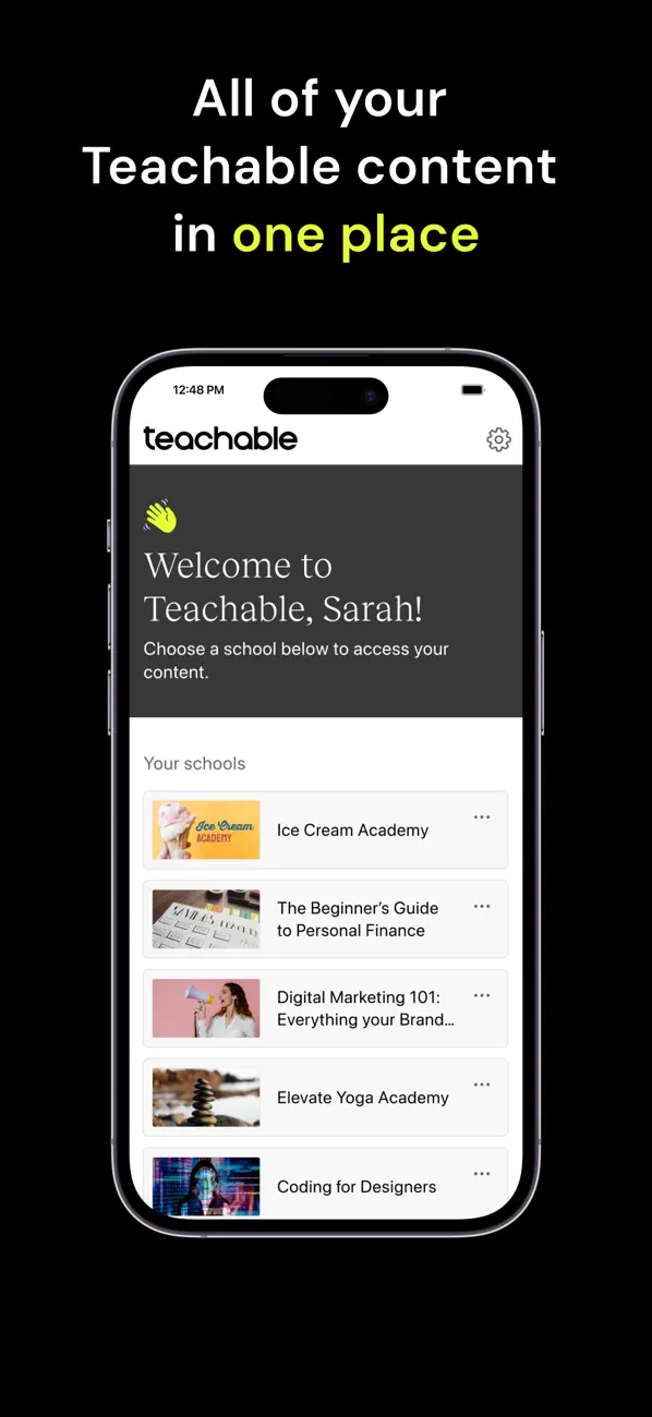 Teachable online courses screenshot 4