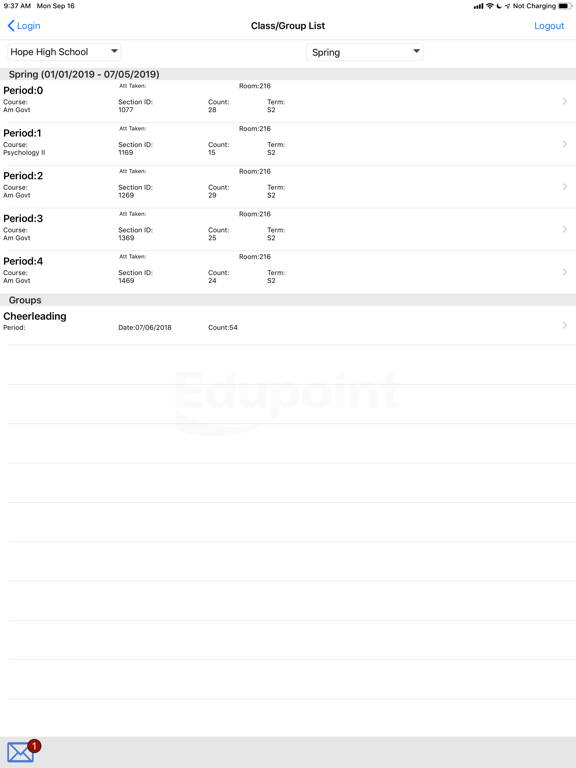 TeacherVUE screenshot 7