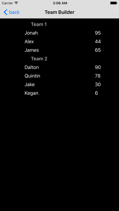 Team Builder screenshot 3