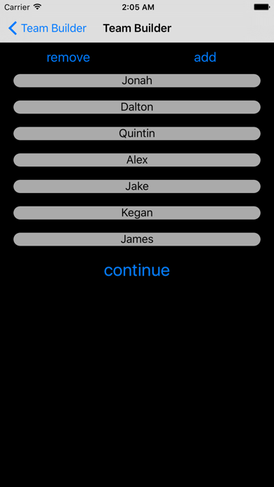 Team Builder screenshot 2